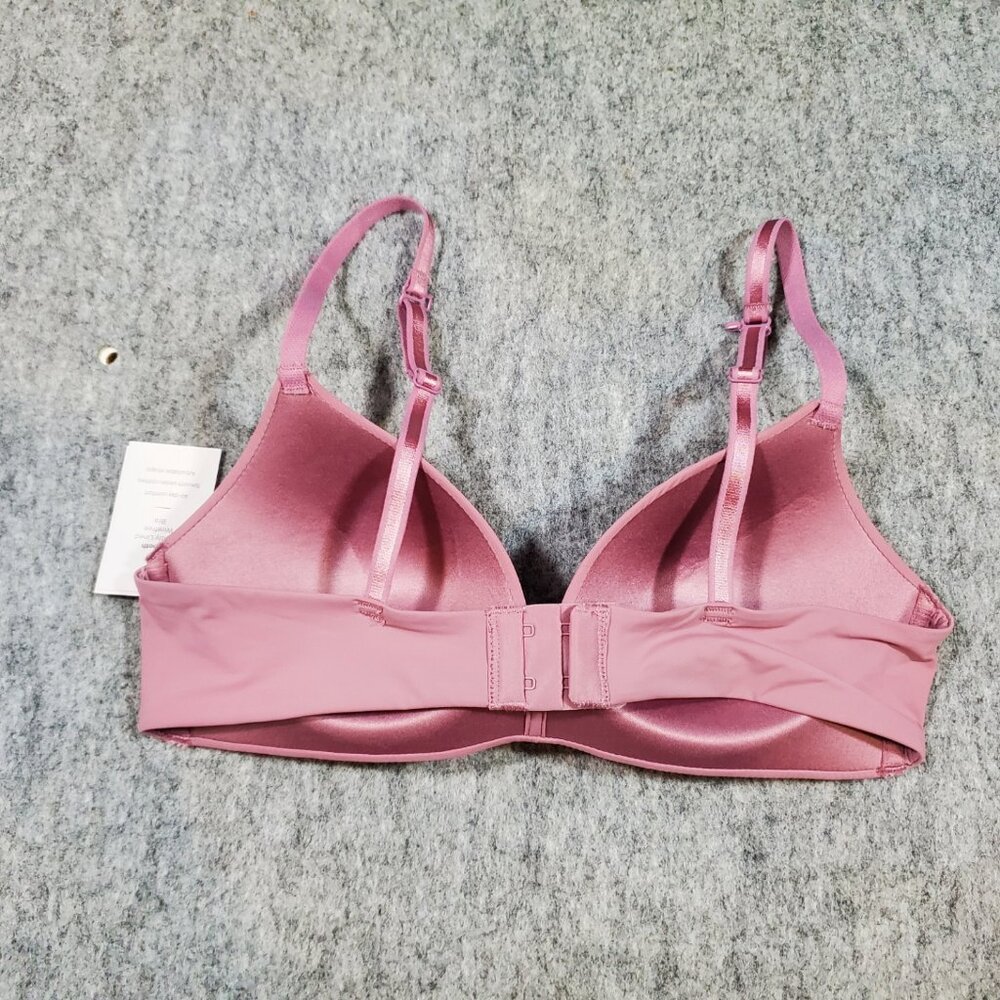 NWT Auden 34A Smooth Wire-free Lightly Lined Bra Mauve Pink - Picture 4 of 7
